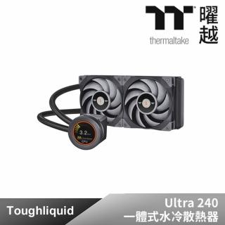 【Thermaltake 曜越】鋼影 TOUGHLIQUID Ultra 240 一體式水冷散熱器(CL-W322-PL12GM-A)