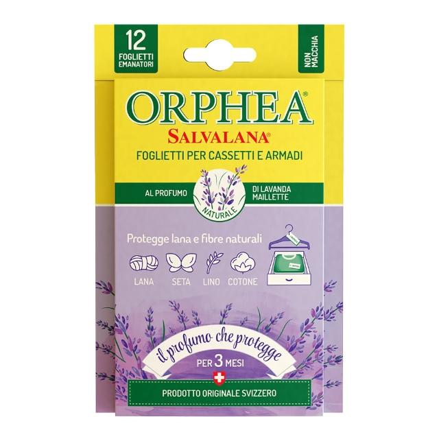【ORPHEA 歐菲雅】書籤式衣物保護片 12片/盒(經典花香/薰衣草/原木/佛手柑)