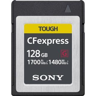 【SONY 索尼】CEB-G128 128G/GB 1700MB/S CFexpress Type B TOUGH 高速記憶卡(公司貨)