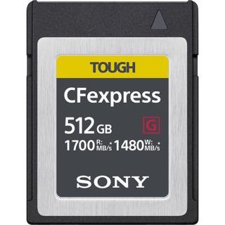 【SONY 索尼】CEB-G512 512G/GB 1700MB/S CFexpress Type B TOUGH 高速記憶卡(公司貨)