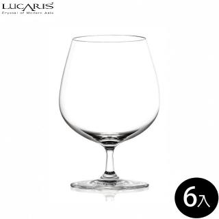 【LUCARIS】無鉛水晶白蘭地杯 650ml 上海系列 6入組(白蘭地杯)