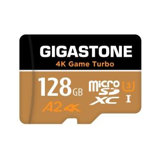 【Gigastone 立達國際】4K高速遊戲 攝影 監視器記憶卡 A2U3 128GB Game Turbo(台灣製/資料救援/microSD)