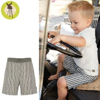 【Lassig】嬰幼兒抗UV海灘尿布褲-橄欖條紋