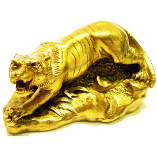 【開運陶源】龍騰虎嘯  猛虎下山(老虎銅雕)