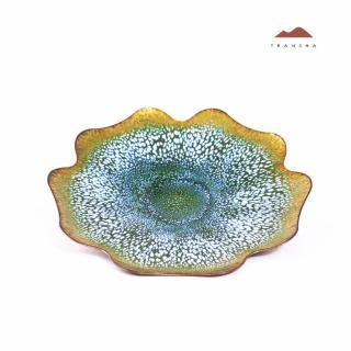 【唐泉茗茶】紅銅琺瑯盤01(林靖崧老師 茶盤 點心盤)