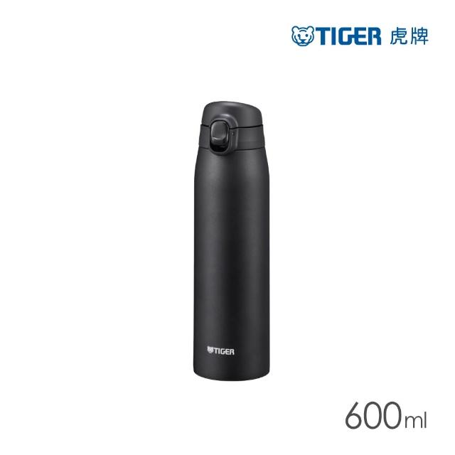 【TIGER 虎牌】彈蓋雙層不鏽鋼保溫瓶 600ml(MCT-T060 真空保溫杯/輕量隨行杯)