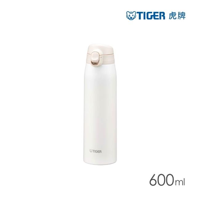 【TIGER 虎牌】彈蓋雙層不鏽鋼保溫瓶 600ml(MCT-T060 真空保溫杯/輕量隨行杯)