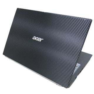 【Ezstick】ACER Aspire A515-56G 黑色卡夢紋機身貼(含上蓋貼、鍵盤週圍貼)