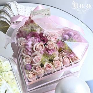 【台北花苑】鑽之戀系列－粉(求婚 告白 花盒 盆花)