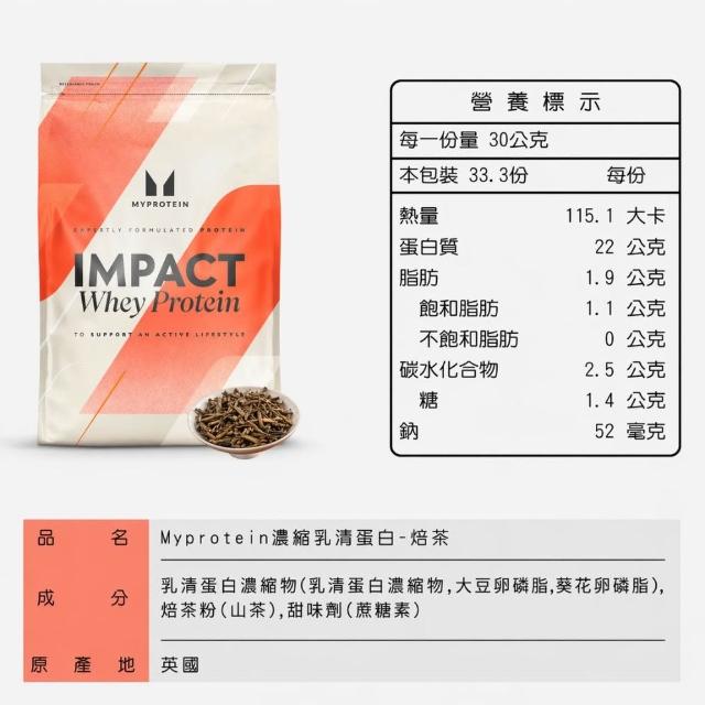【MYPROTEIN】濃縮乳清蛋白1KG(多口味可選)
