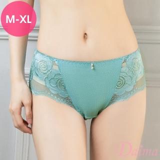 【Daima 黛瑪】洞洞透氣蕾絲內褲M-XL(藍綠)