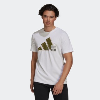 【adidas 愛迪達】短袖上衣 3BAR LOGO TEE 男款 白(GV5159)