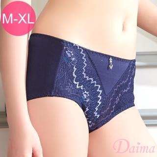 【Daima 黛瑪】彈力親膚透氣蕾絲全包覆內褲M-XL(丈藍)