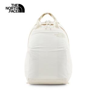 【The North Face】北面男女款米白色戶外休閒後背包｜52T4151