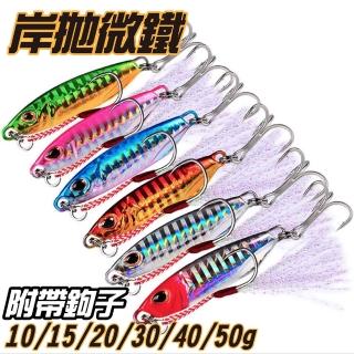 【RONIN 獵漁人】附雙鉤 飛魚雷射岸拋鐵板 10g/15g/20g(竹梭 煙仔 紅甘 白帶 鬼頭刀 竹莢魚)