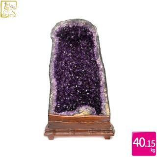 【吉祥水晶】巴西紫水晶洞 40.15kg(趨吉避凶)