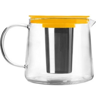 【IBILI】玻璃濾茶壺(黃1000ml)