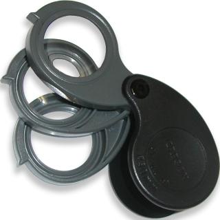 【CARSON 卡薾紳】Tri 3折式專業放大鏡