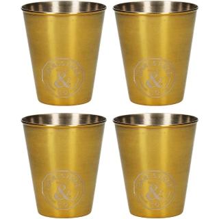【CreativeTops】Earlstree附袋銅色烈酒杯4入(15ml)