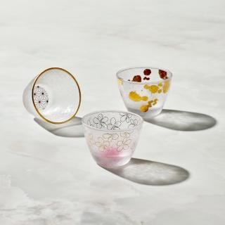 【有種創意食器】日本富硝子 - 私藏霧面小酌杯 - 三件組(90ml)