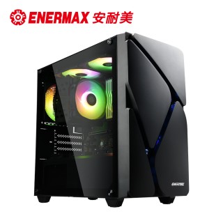 【ENERMAX 安耐美】電腦機殼 黑 MarbleShell M MS20 冰曜石 ECA-MS20-BB-ARGB