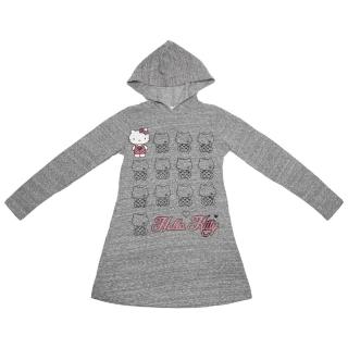 【TDL】HELLO KITTY凱蒂貓兒童洋裝 長袖衣服 上衣 T恤 KT8161