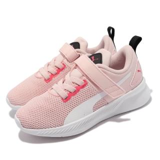 【PUMA】慢跑鞋 Flyer Runner V PS 童鞋 涼爽 緩震 柔軟 魔鬼氈 包覆 中童 粉 白(192929-27)