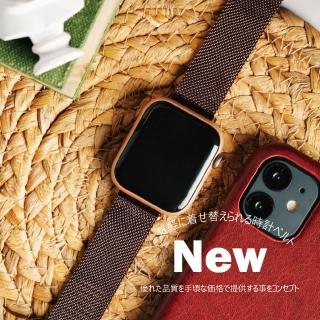 【蘋果庫Apple Cool】Apple Watch S7/6/SE/5/4  42/44/45mm 米蘭扣式細編織
