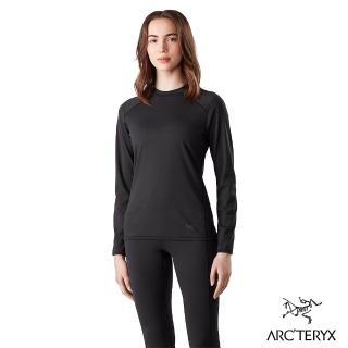 【Arcteryx 始祖鳥】女 Motus AR 保暖 長袖 圓領衫(黑)