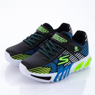 【SKECHERS】男童系列 FLEX-GLOW ELITE 燈鞋(400135LBBLM)