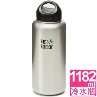 【Klean Kanteen】寬口不鏽鋼冷水瓶1182ml 原鋼色