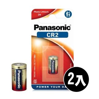 【Panasonic 國際牌】CR2 CR2A 一次性鋰電池 3V 拍立得 Mini 25 50適用(2顆入-吊卡包裝)