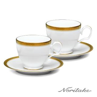 【NORITAKE】女王風範金邊咖啡對杯
