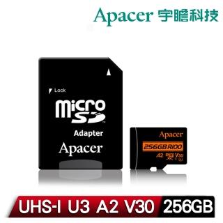 【Apacer 宇瞻】256GB MicroSDXC UHS-I U3 A2 V30記憶卡