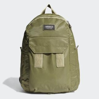 【adidas 愛迪達】後背包 運動 雙肩包 筆電包 BACKPACK S 綠 H22706