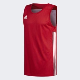 【adidas 愛迪達】Adidas 3G SPEE REV JRS 男 籃球 背心 健身 透氣 圓領 無袖 雙面 紅白(DY6595)