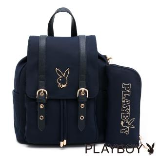 【PLAYBOY】後背包-小 After Midnight系列(藍色)