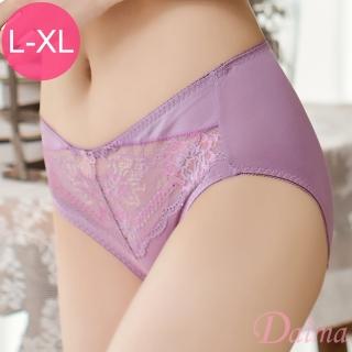 【Daima 黛瑪】台灣製L-XL/親膚透氣蕾絲內褲(紫色)