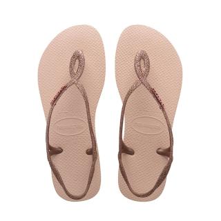【havaianas 哈瓦仕】拖鞋 女鞋 涼鞋 巴西 Luna Premium 芭蕾粉 4146130-0076W