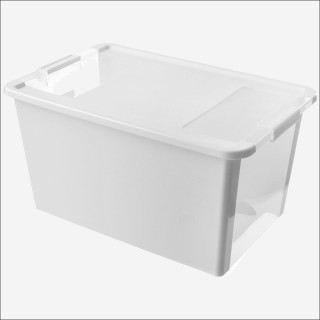 【特力屋】義大利品牌 KIS Bi Box系列 收納箱 附蓋 L尺寸 40L 白色