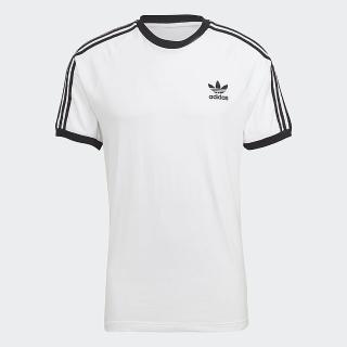 【adidas 愛迪達】上衣 男款 運動 三葉草 3-STRIPES TEE 白 GN3494