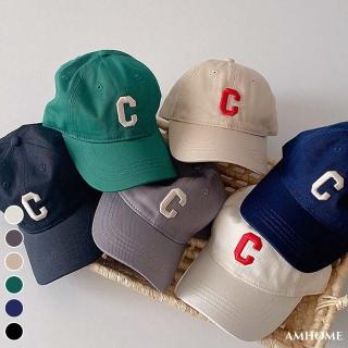 【Amhome】韓國兒童字母刺繡男女童棒球出遊鴨舌帽#110944現貨+預購(6色)
