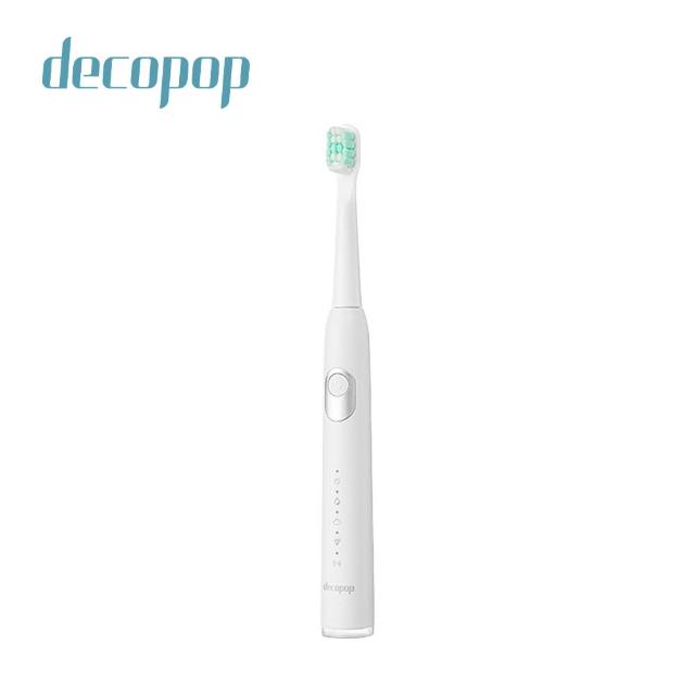 【decopop】極淨鑽白音波電動牙刷 DP-253(兩色可選)