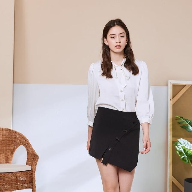 【ICHE 衣哲】Cop.Copine 法國原裝進口排扣設計鉛筆造型褲裙-2色