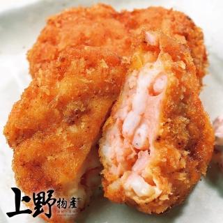 【上野物產】日本家常便當菜 卡滋蝦仁炸排 x7包(160g±10%/2片/包)