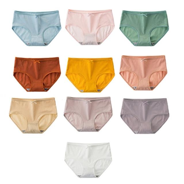 【Mevels 瑪薇絲】石墨烯親膚棉質內褲8件組(2款可選)