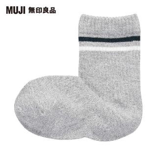 【MUJI 無印良品】兒童棉混腳跟特殊編織直角襪(共2色)