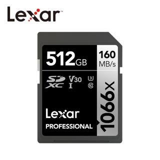 【Lexar 雷克沙】512GB 1066x SDXC 160MB/s U3 V30 UHS-I SILVER系列記憶卡