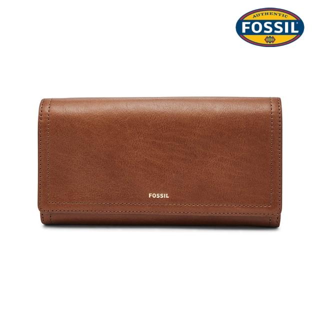 【FOSSIL】Logan 三折真皮拉鍊RFID防盜長夾 出國必備 (多款可選)