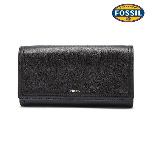 【FOSSIL】Logan 三折真皮拉鍊RFID防盜長夾 出國必備 (多款可選)